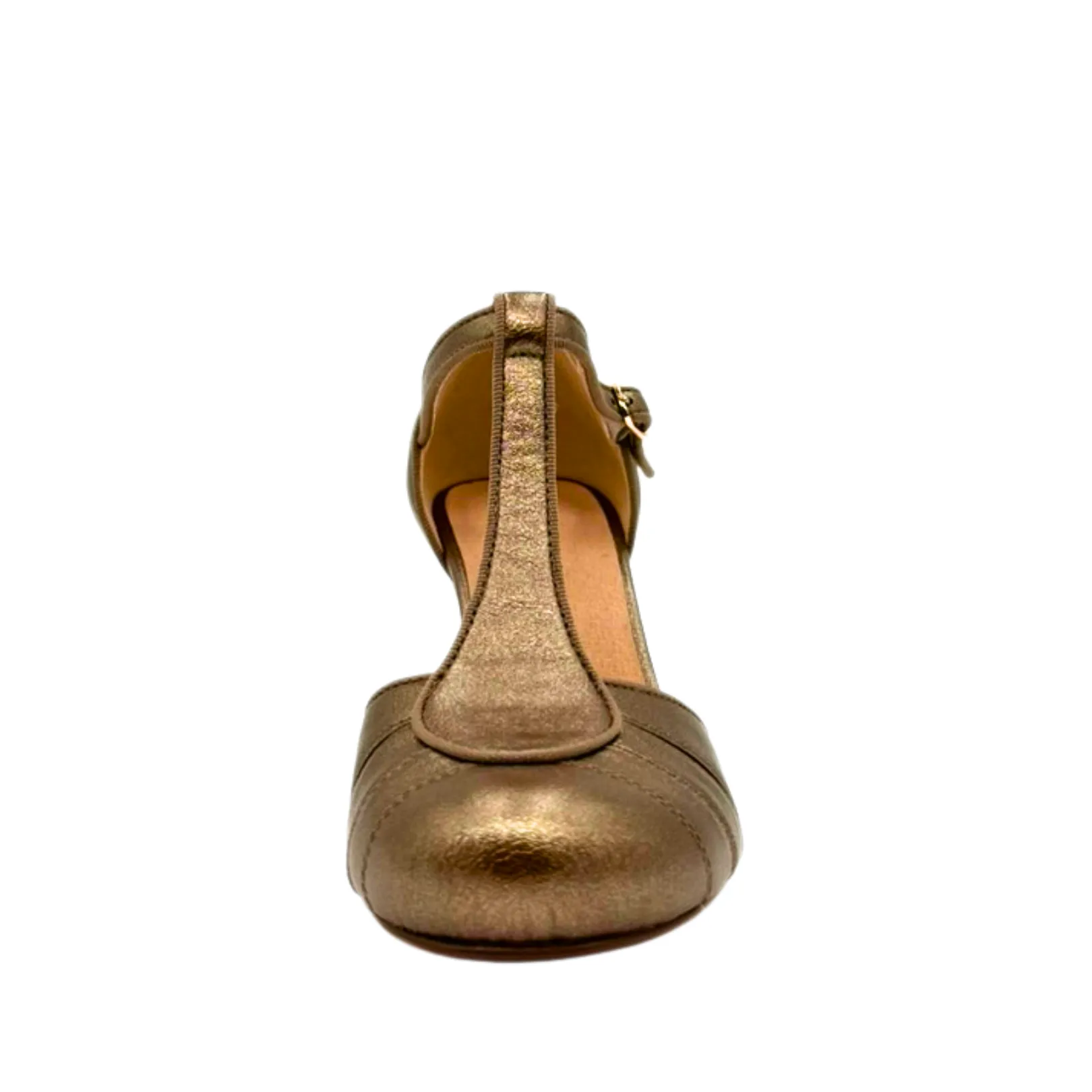 Mulberry Metallic T-Strap Heels Bronze sold by Modcloth product image thumbnail 3