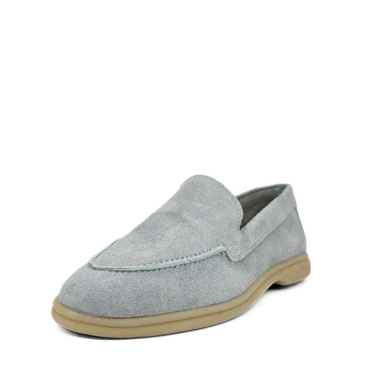 Lama Suede Loafers Blue sold by Modcloth