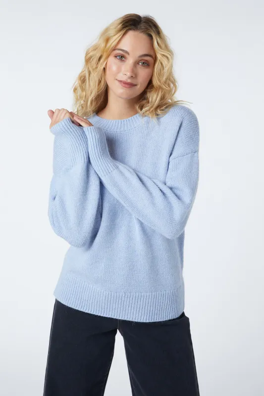 Valentina Knit Sweater Blue sold by Modcloth