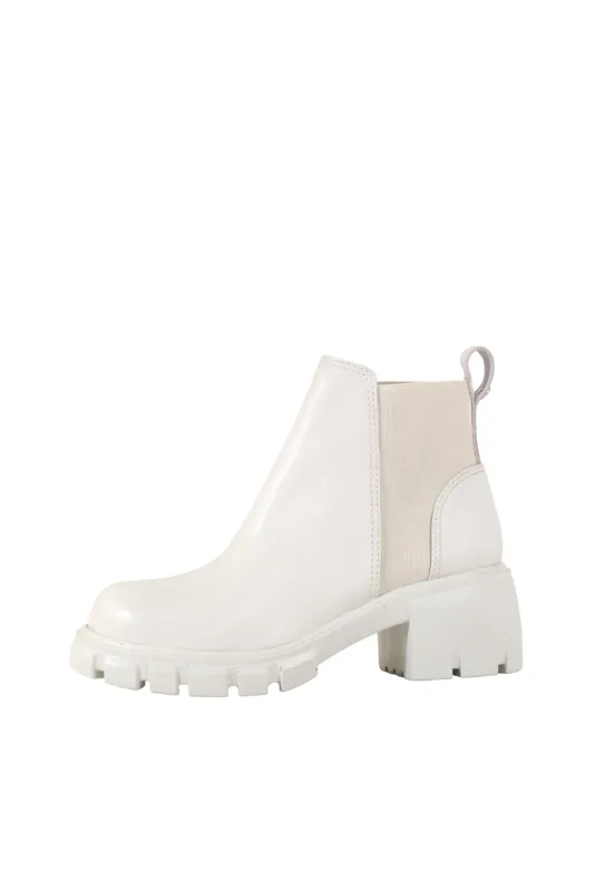 Brink Lug Sole Booties White sold by Modcloth
