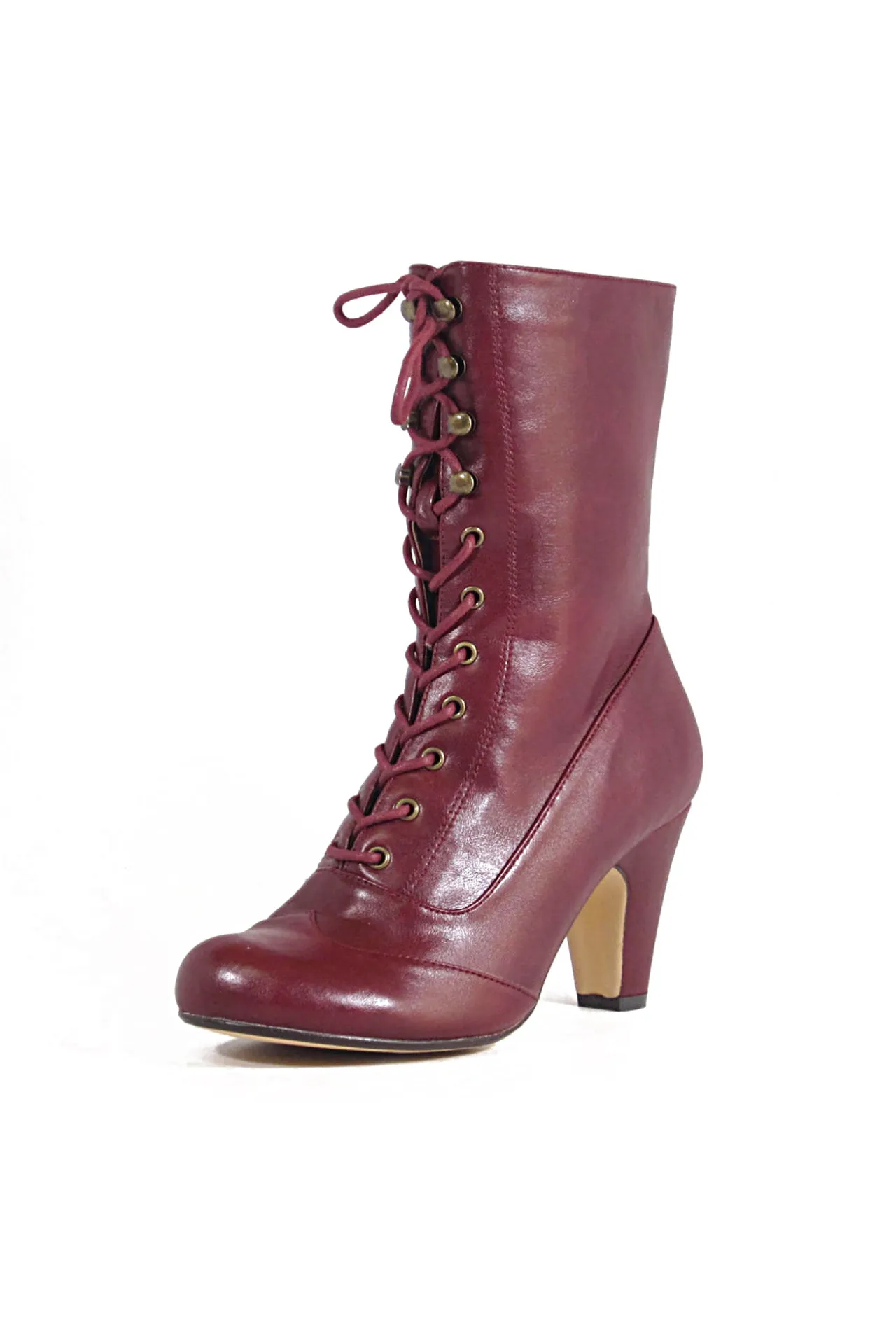 Claire Victorian Booties Burgundy sold by Modcloth product image thumbnail 4