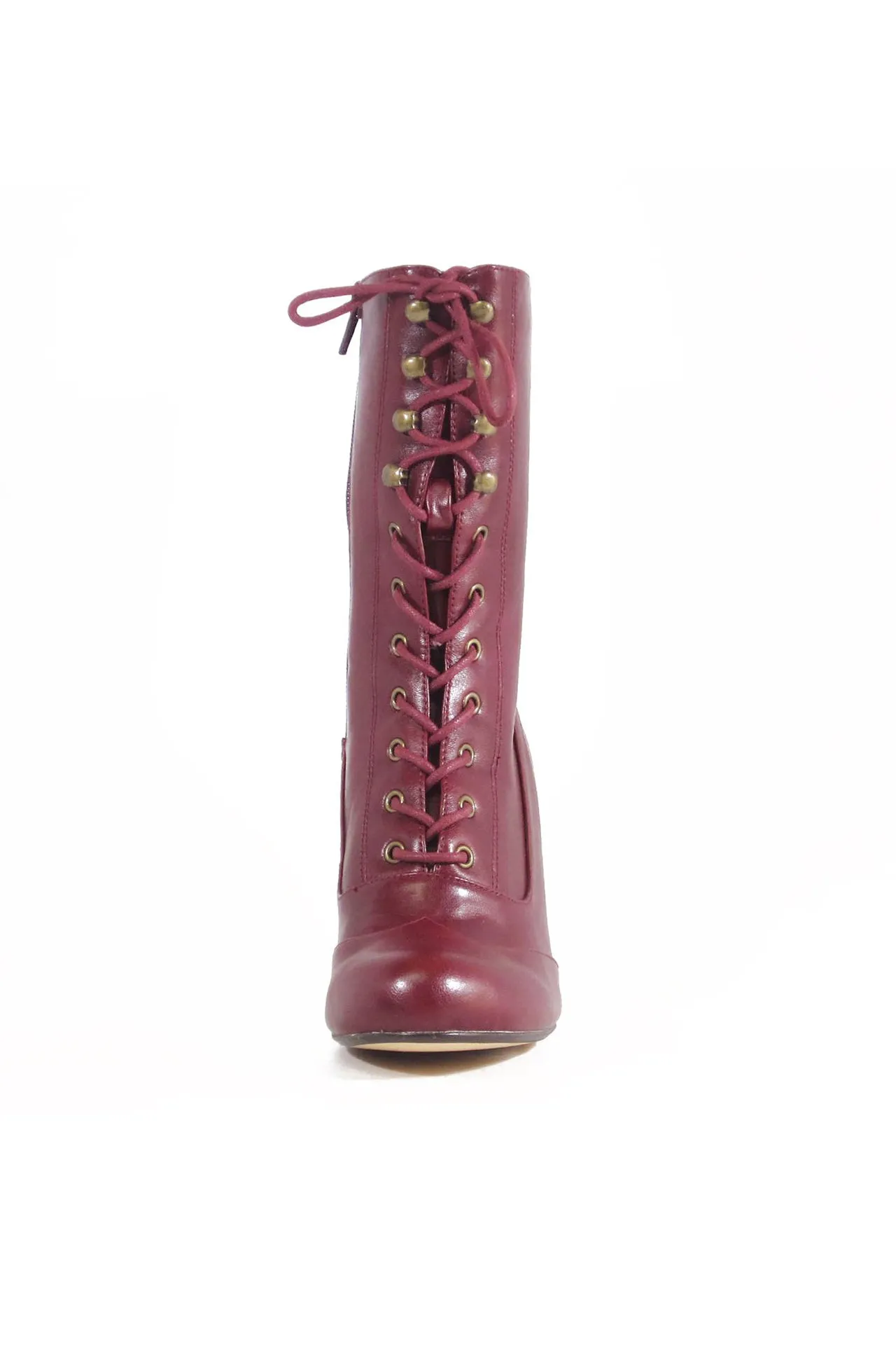 Claire Victorian Booties Burgundy sold by Modcloth product image thumbnail 3
