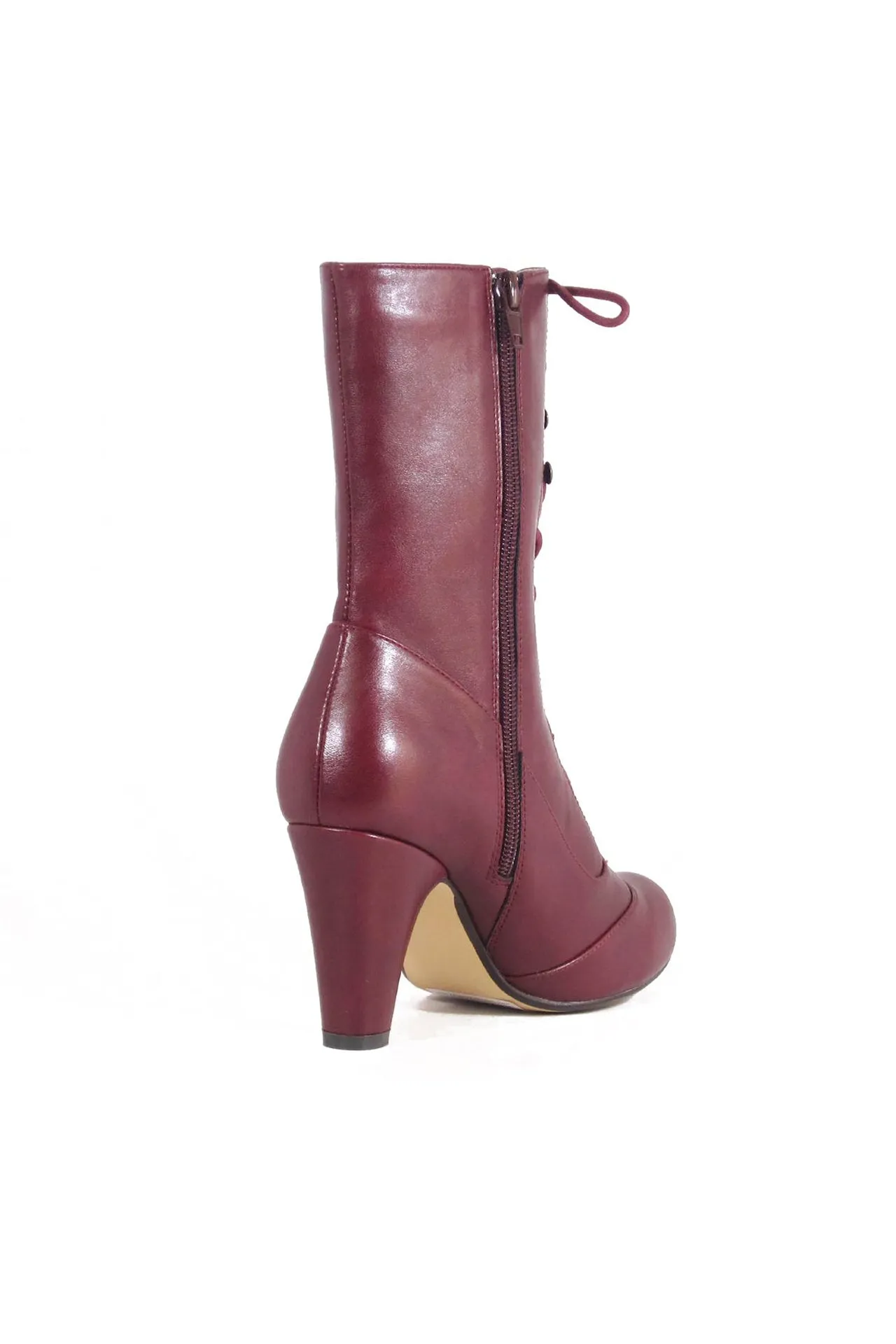 Claire Victorian Booties Burgundy sold by Modcloth product image thumbnail 5