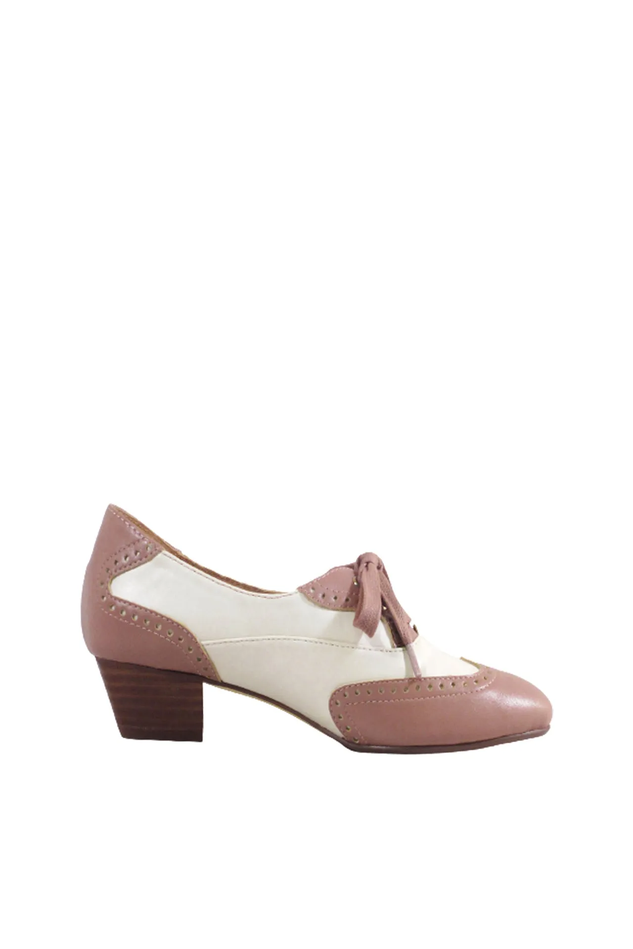 Demi Vintage Saddle Shoes Mauve Bone sold by Modcloth product image thumbnail 3