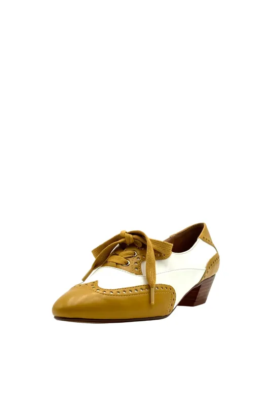 Demi Vintage Saddle Shoes Mustard White sold by Modcloth