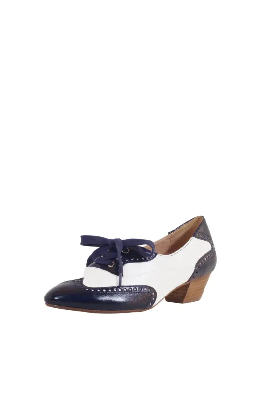 Demi Vintage Saddle Shoes Navy White sold by Modcloth