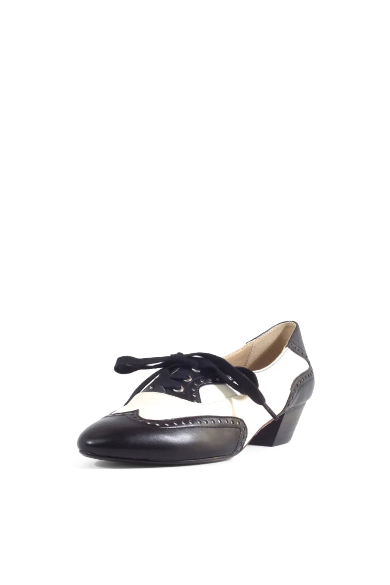 Demi Vintage Saddle Shoes Black Bone sold by Modcloth