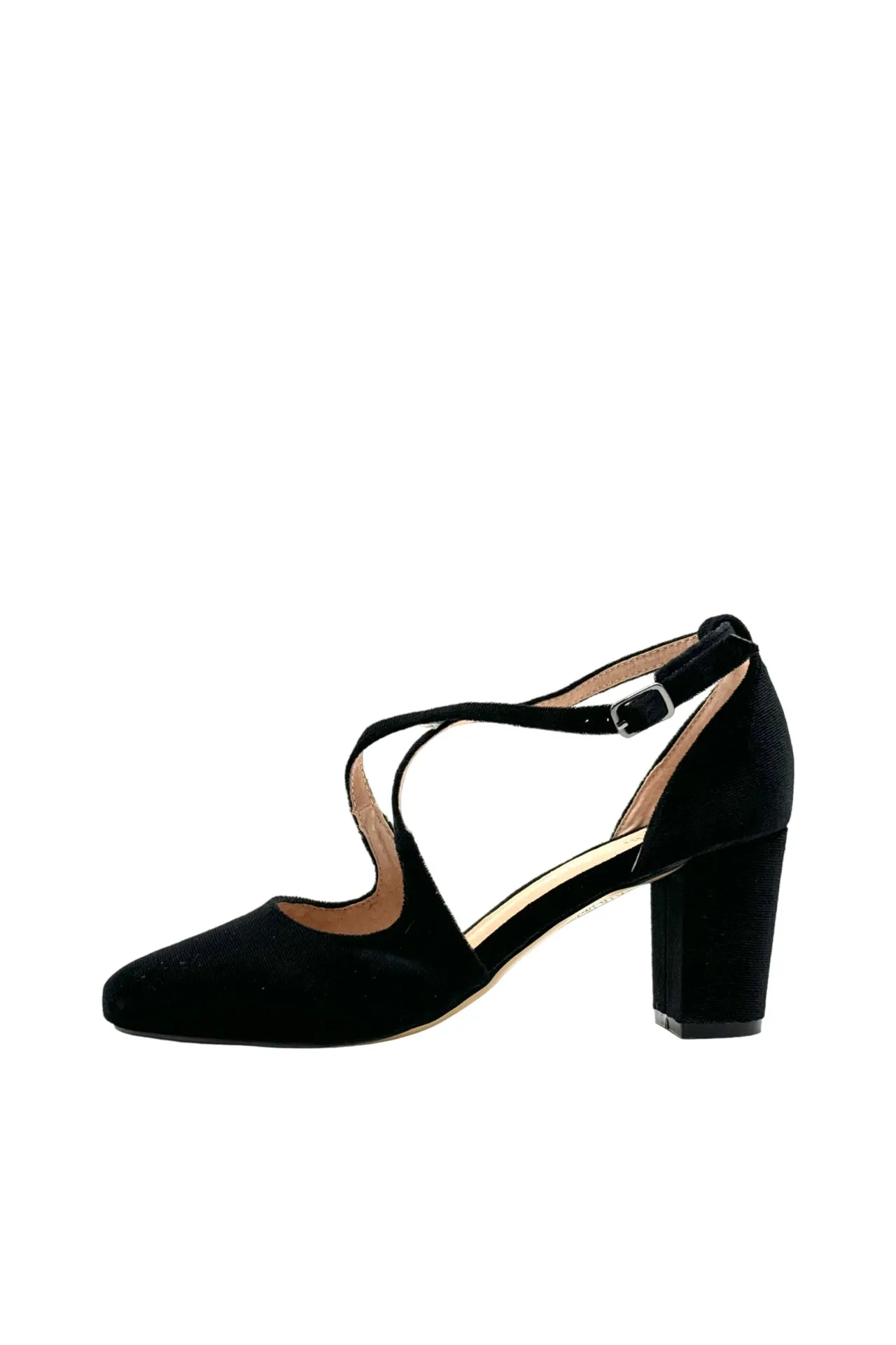 Oren Velvet Mary Jane Heels Black sold by Modcloth product image thumbnail 2