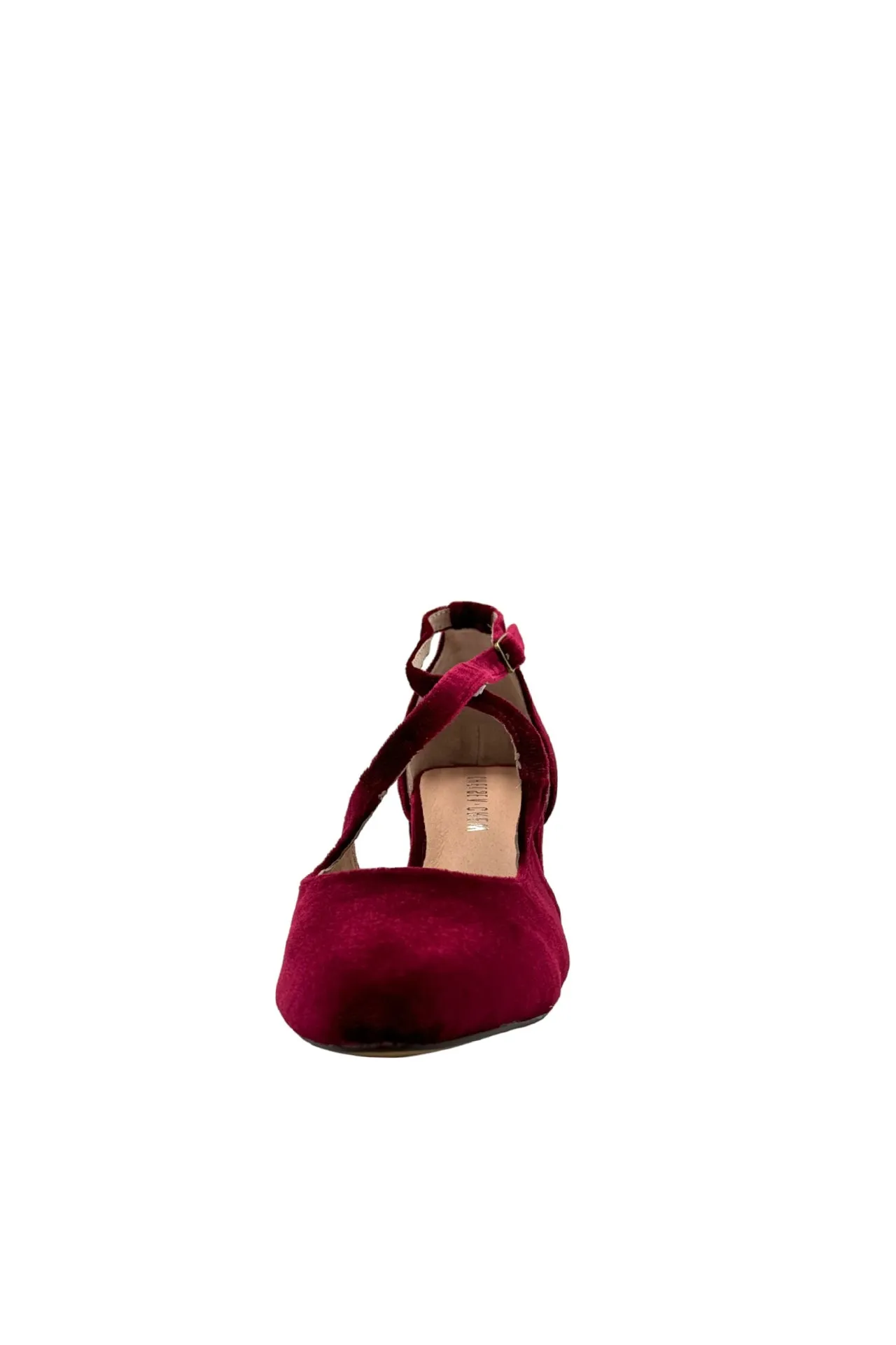 Oren Velvet Mary Jane Heels Burgundy sold by Modcloth product image thumbnail 4