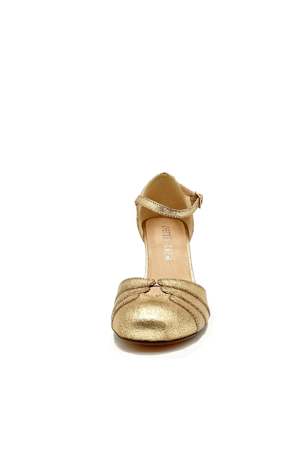 Goldie Metallic Ballroom Heels Gold sold by Modcloth product image thumbnail 3