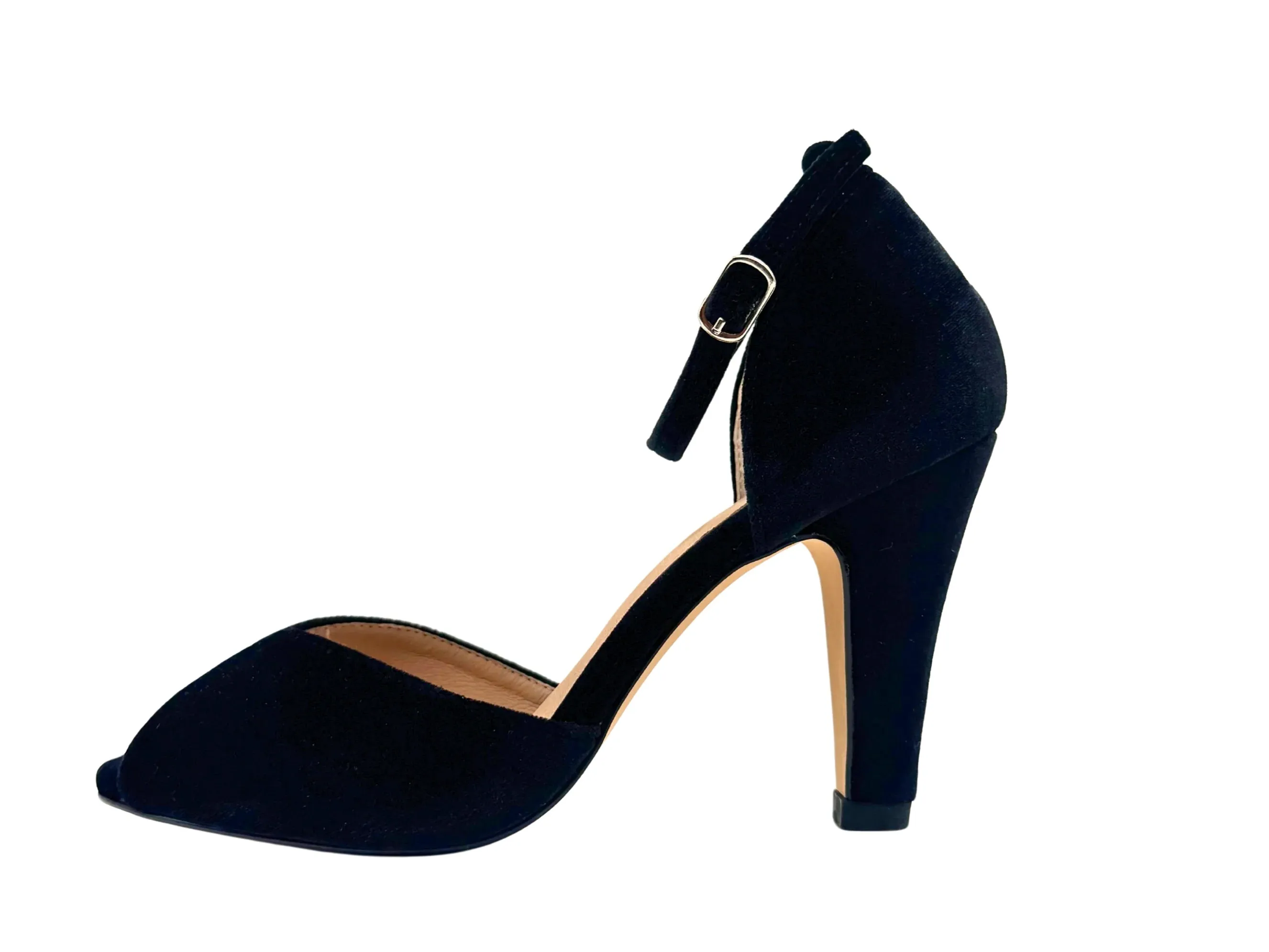 Lola Velvet Heels Black sold by Modcloth product image thumbnail 5