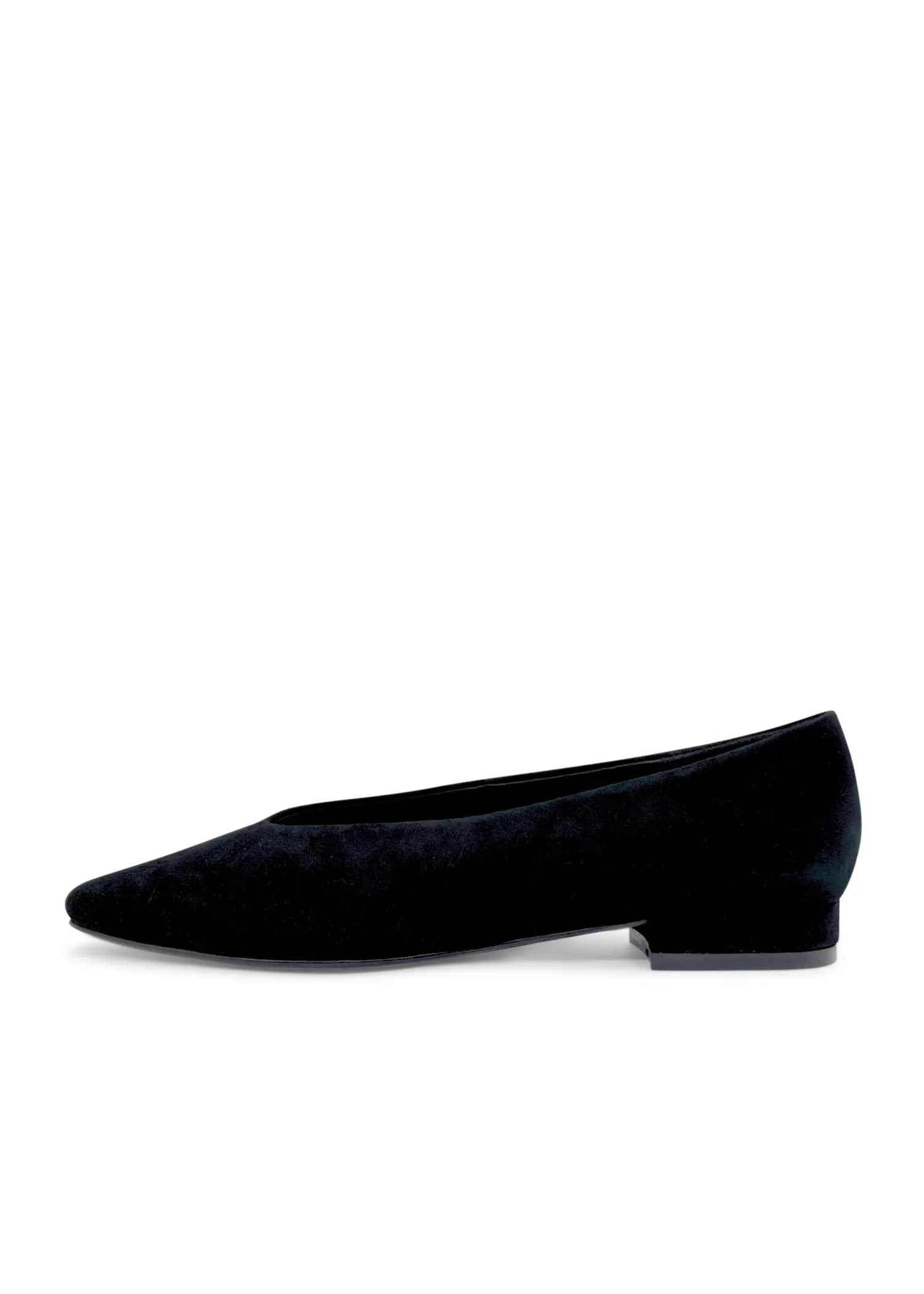 Slick Ballet Flats Black Suede sold by Modcloth