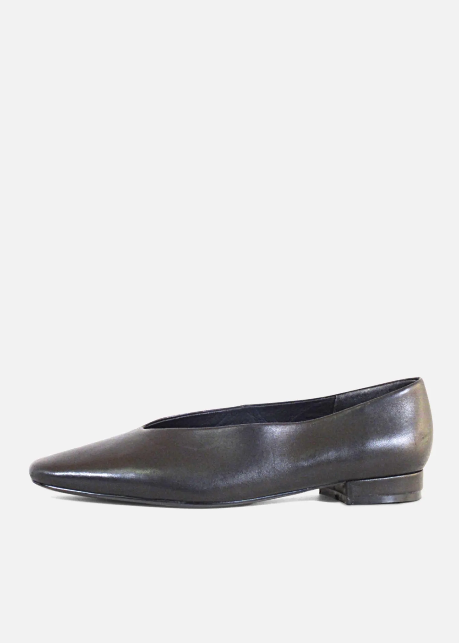 Slick Ballet Flats Black Leather sold by Modcloth