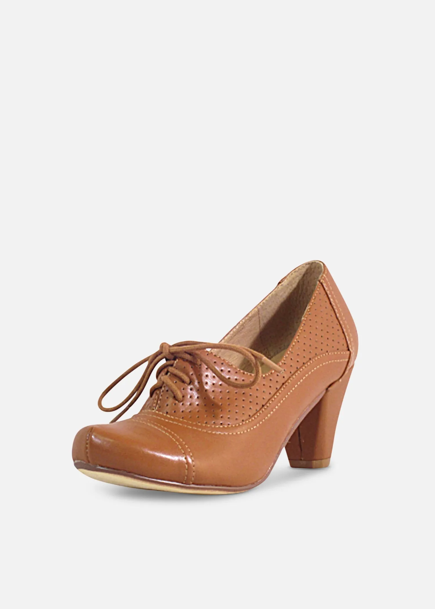 Maytal Retro Heels Tan sold by Modcloth