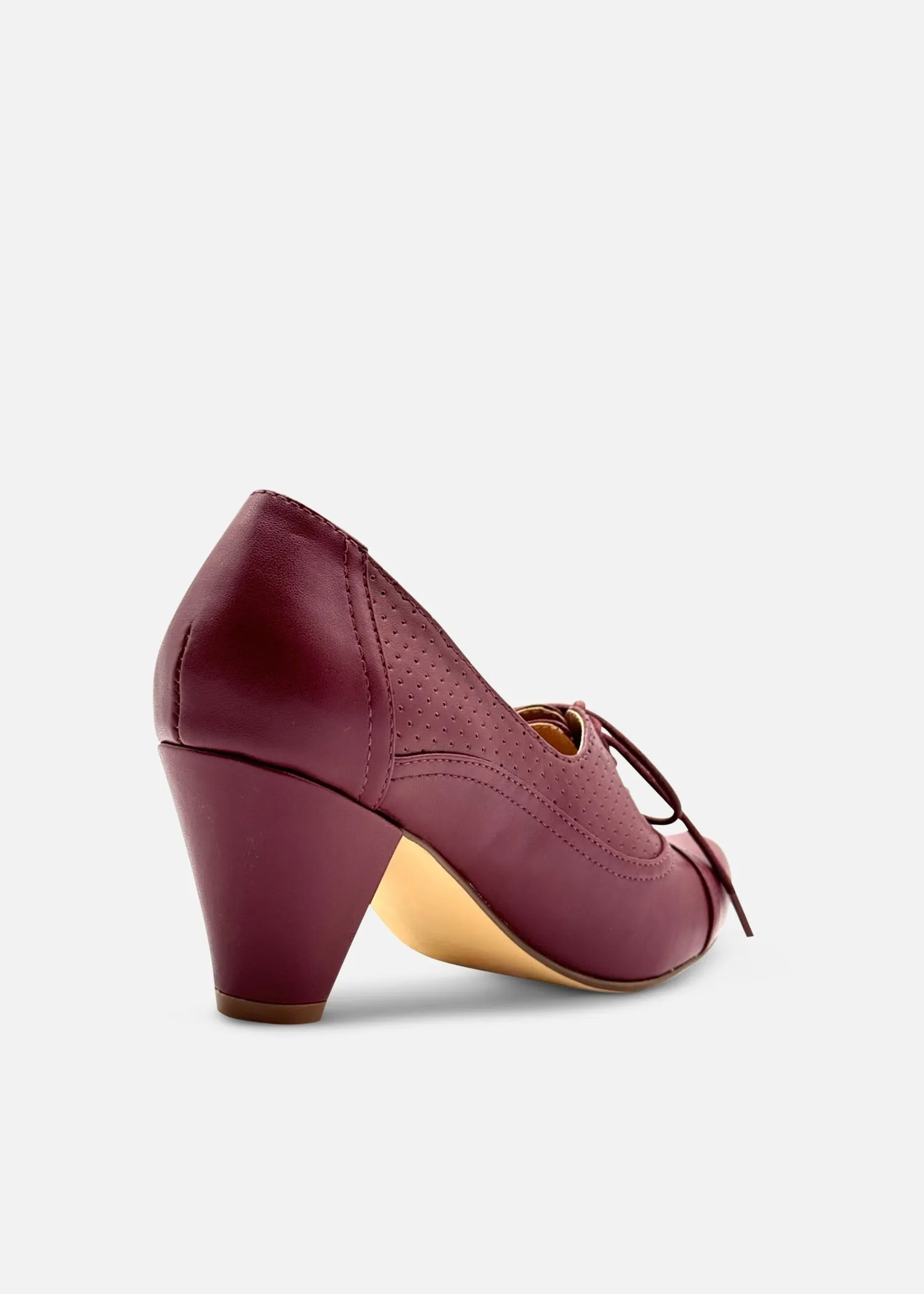 Maytal Retro Heels Burgundy sold by Modcloth product image thumbnail 3