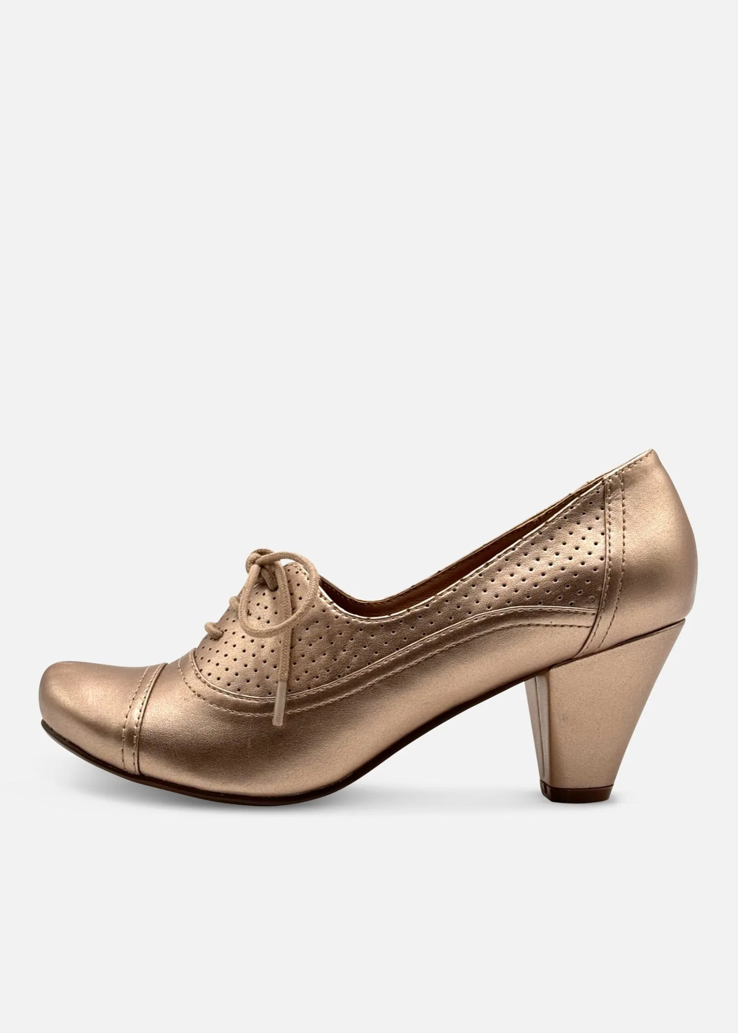 Maytal Retro Heels Gold sold by Modcloth