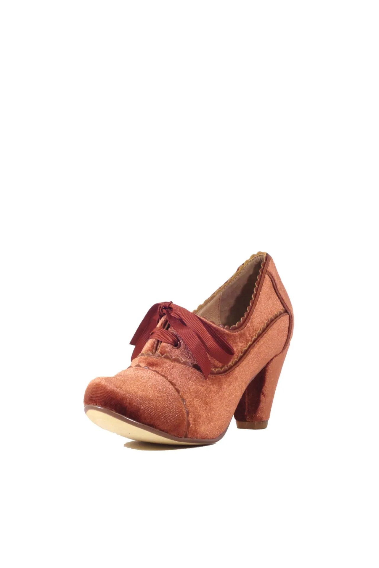 Madison Velvet Retro Heels Rust sold by Modcloth product image thumbnail 3