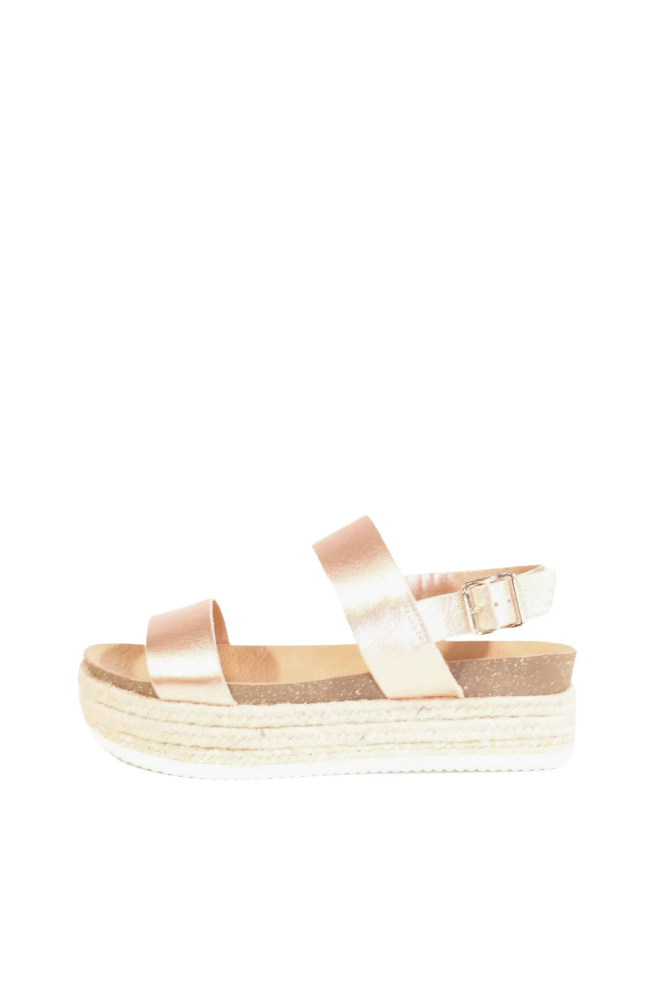 Colby Platform Sandals Rose Gold sold by Modcloth