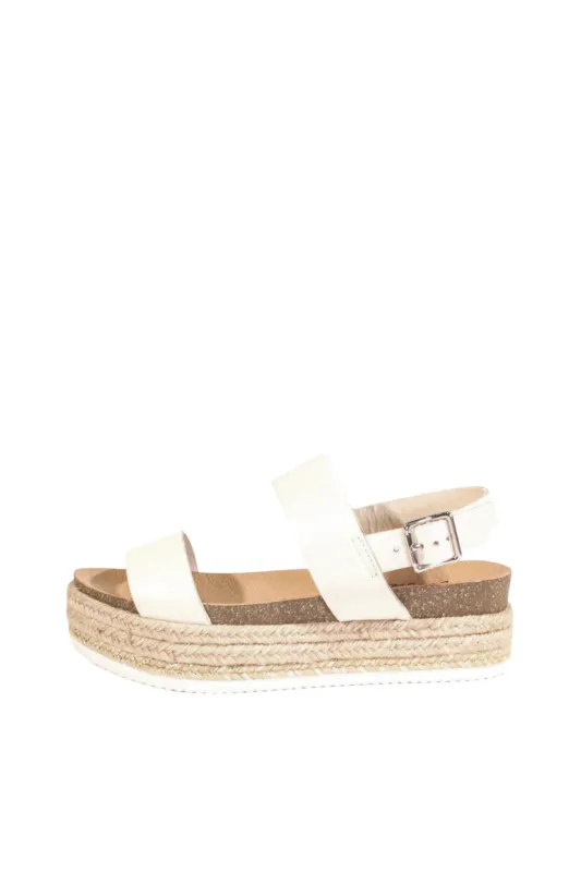 Colby Platform Sandals Bone Leather sold by Modcloth