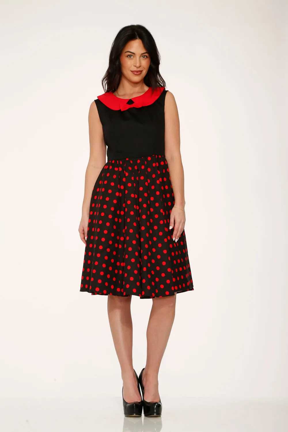 Black & Red Polka Dot Swing Dress sold by Modcloth product image thumbnail 5