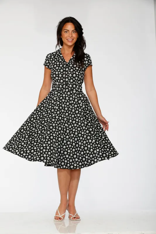 Cat Paw Swing Dress sold by Modcloth