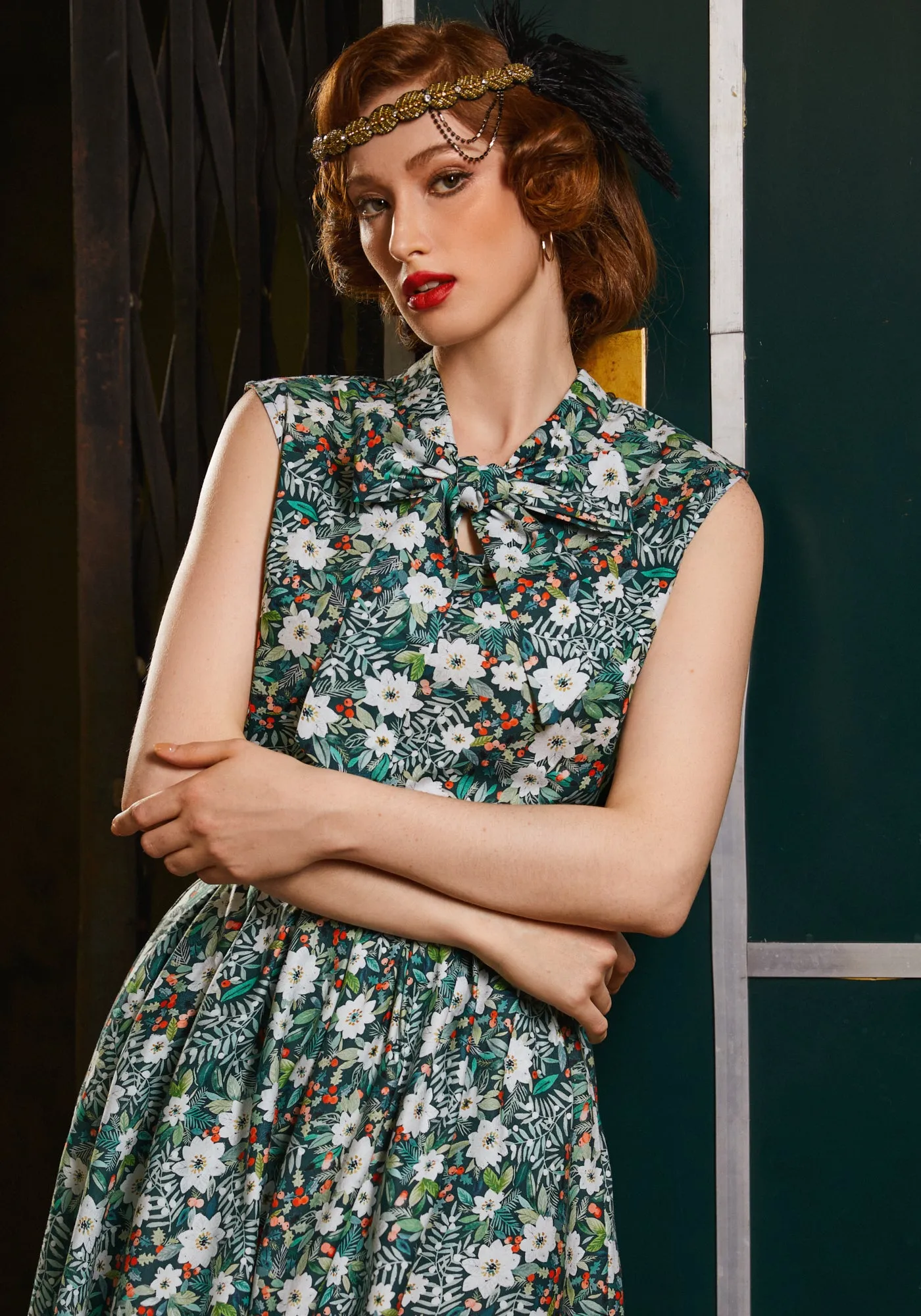 Winter Floral Bow Top sold by Modcloth product image thumbnail 2