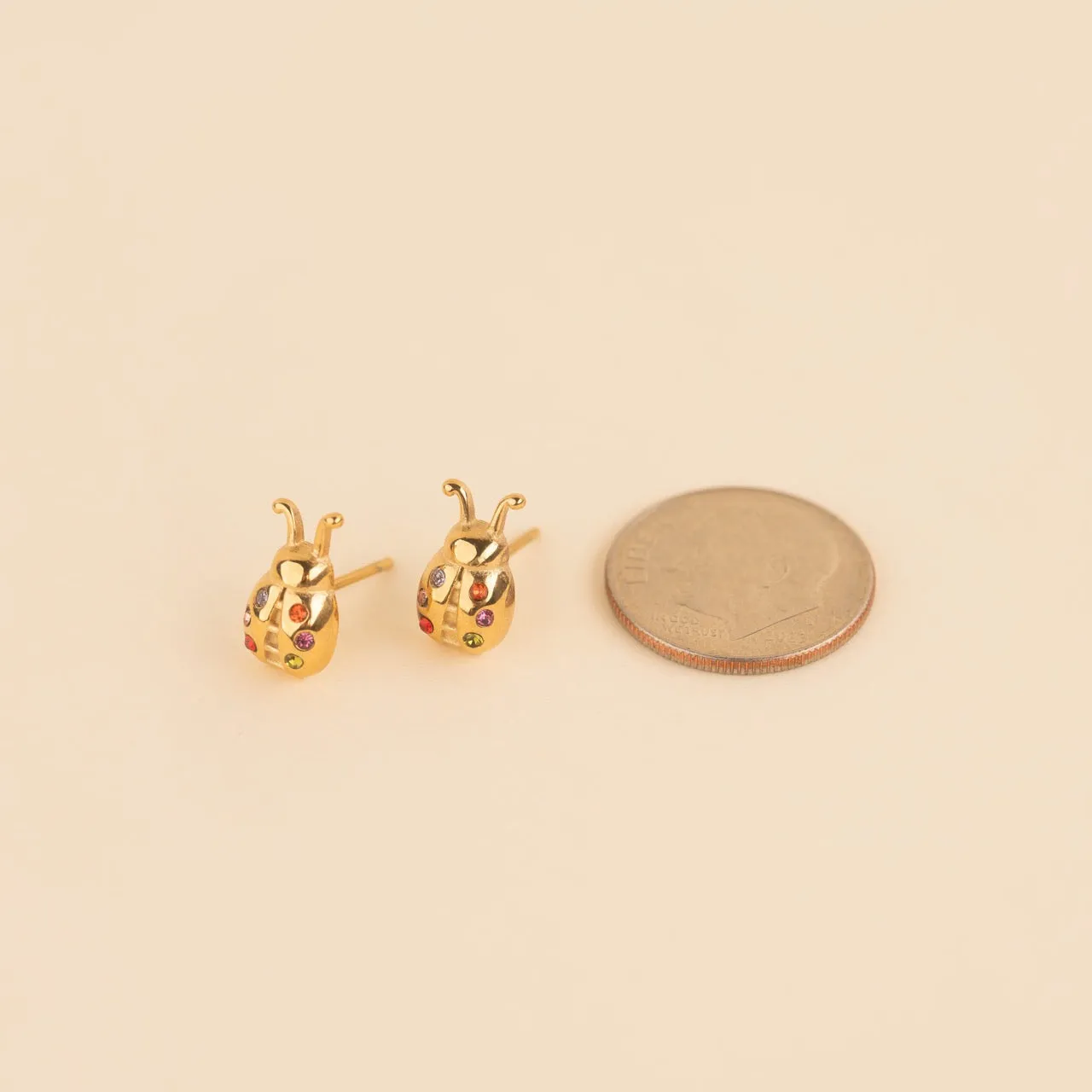 Ladybug Stud Earrings sold by Modcloth product image thumbnail 2