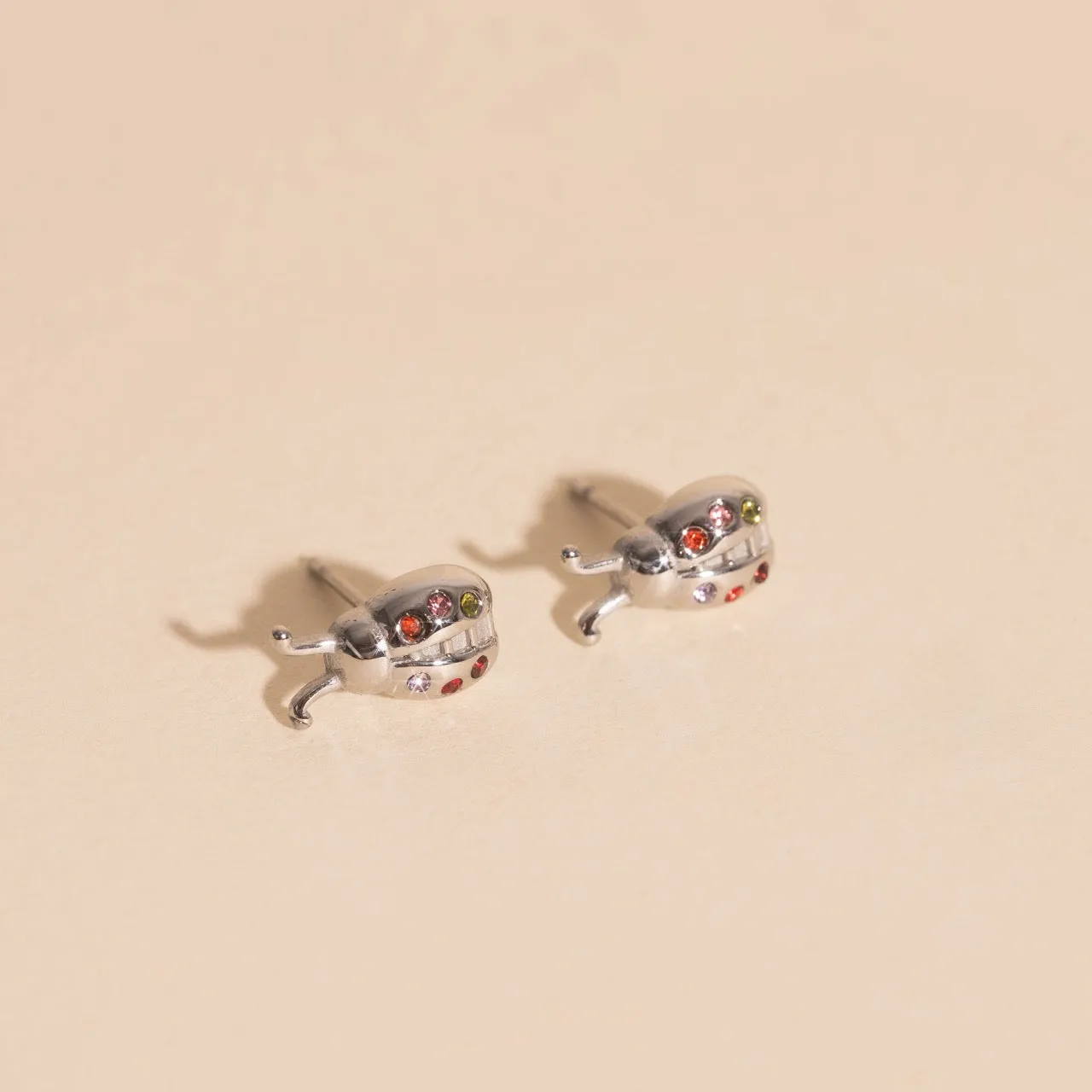 Ladybug Stud Earrings sold by Modcloth product image thumbnail 4