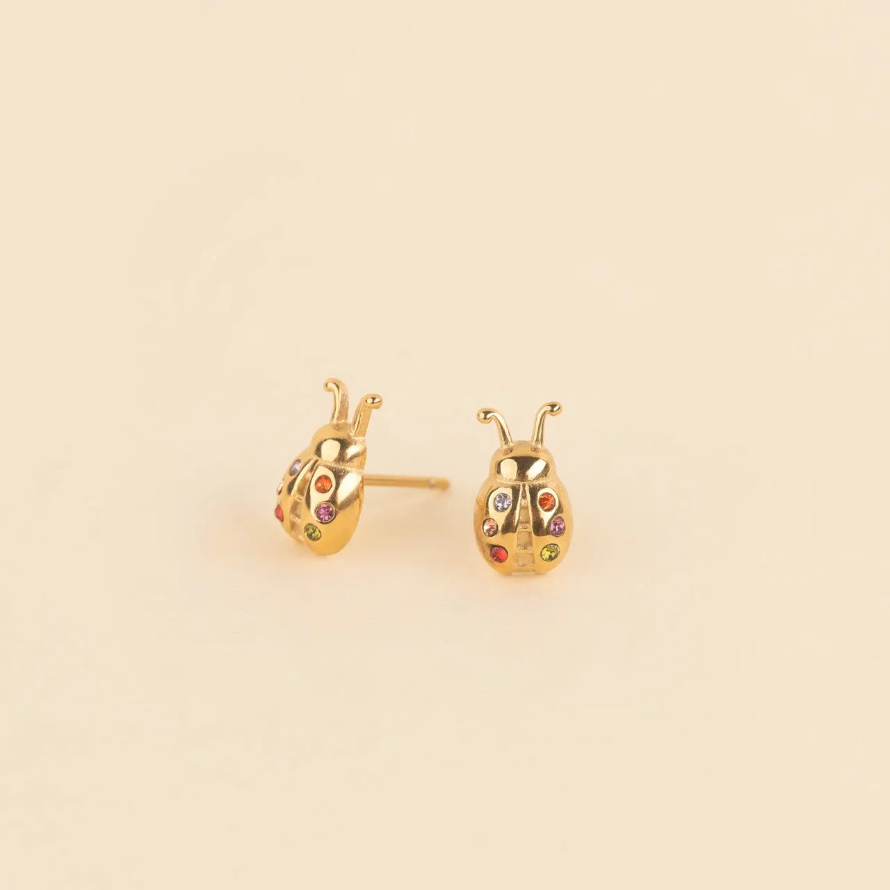 Ladybug Stud Earrings sold by Modcloth