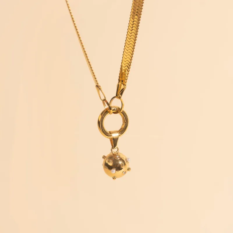 Wrecking Ball Necklace Charm sold by Modcloth