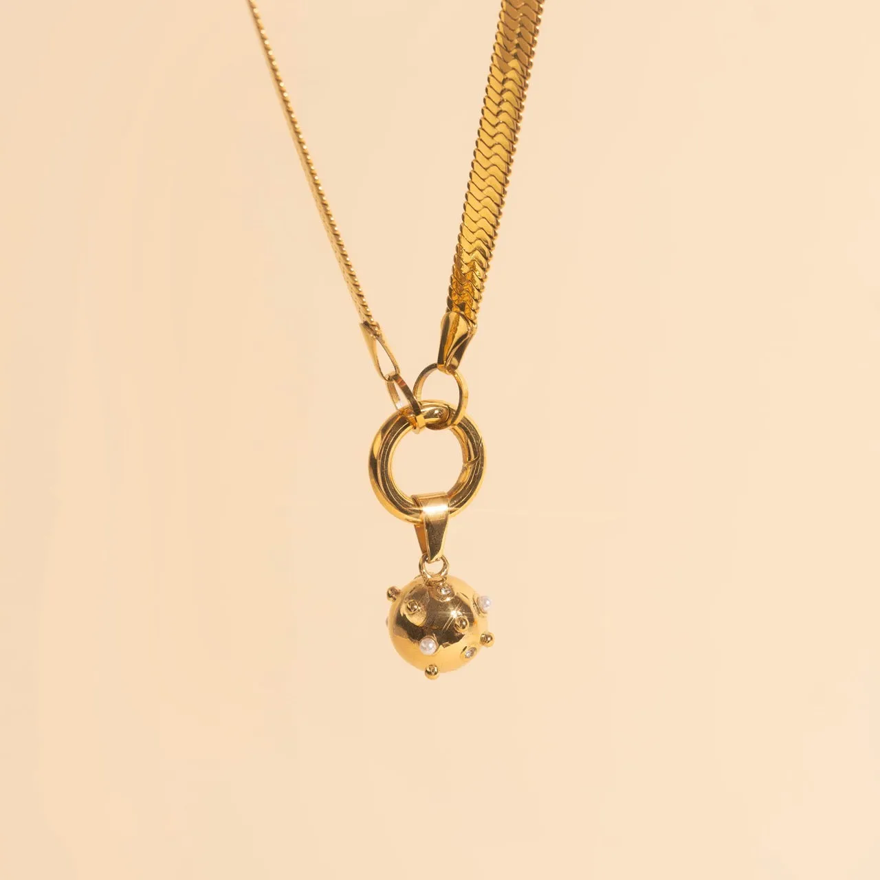 Wrecking Ball Necklace Charm sold by Modcloth