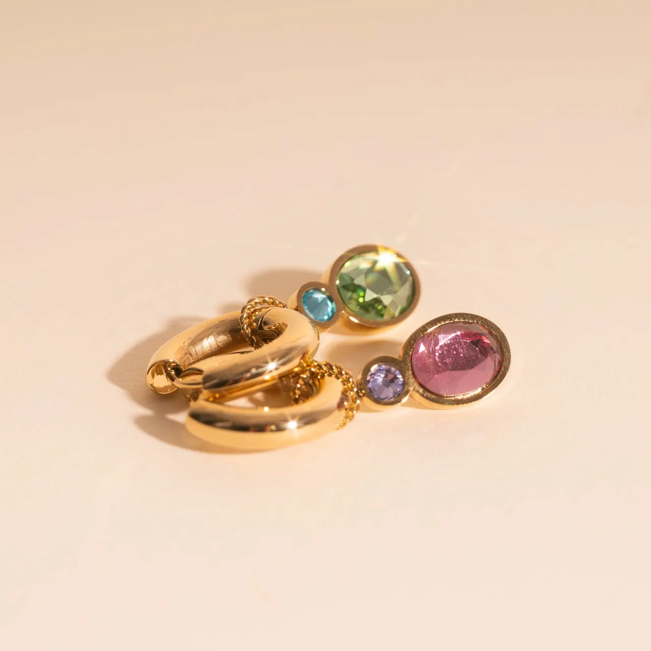 Twist and Mix Huggie Hoop Charms sold by Modcloth product image thumbnail 3