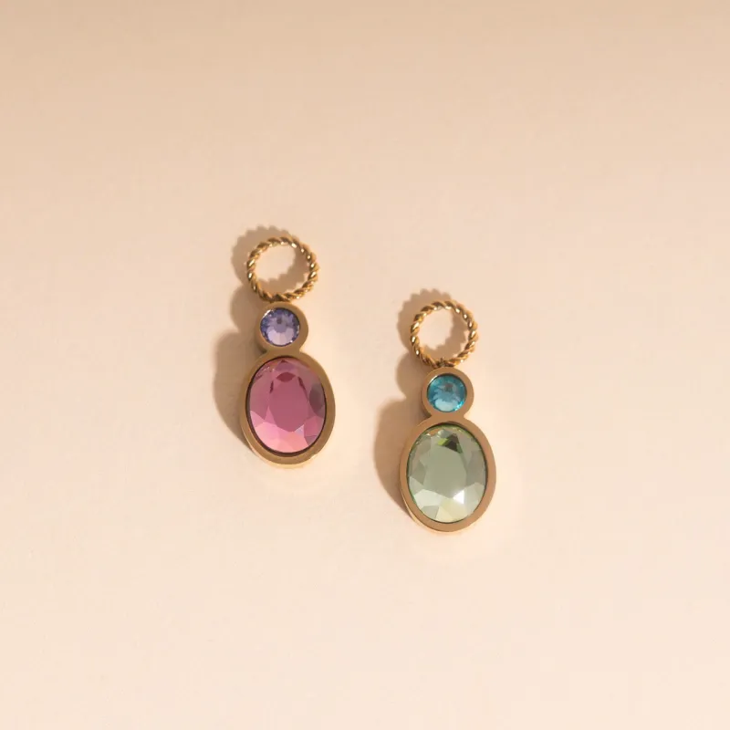 Twist and Mix Huggie Hoop Charms sold by Modcloth