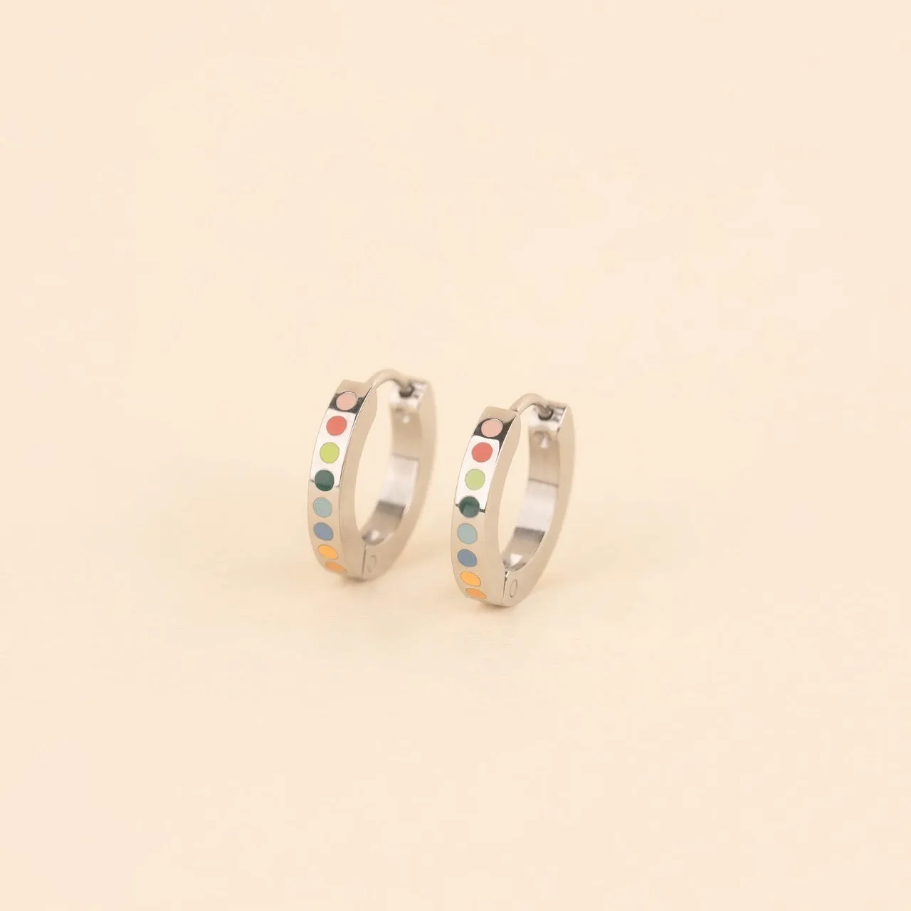 Dot Huggie Hoop Earrings sold by Modcloth product image thumbnail 2