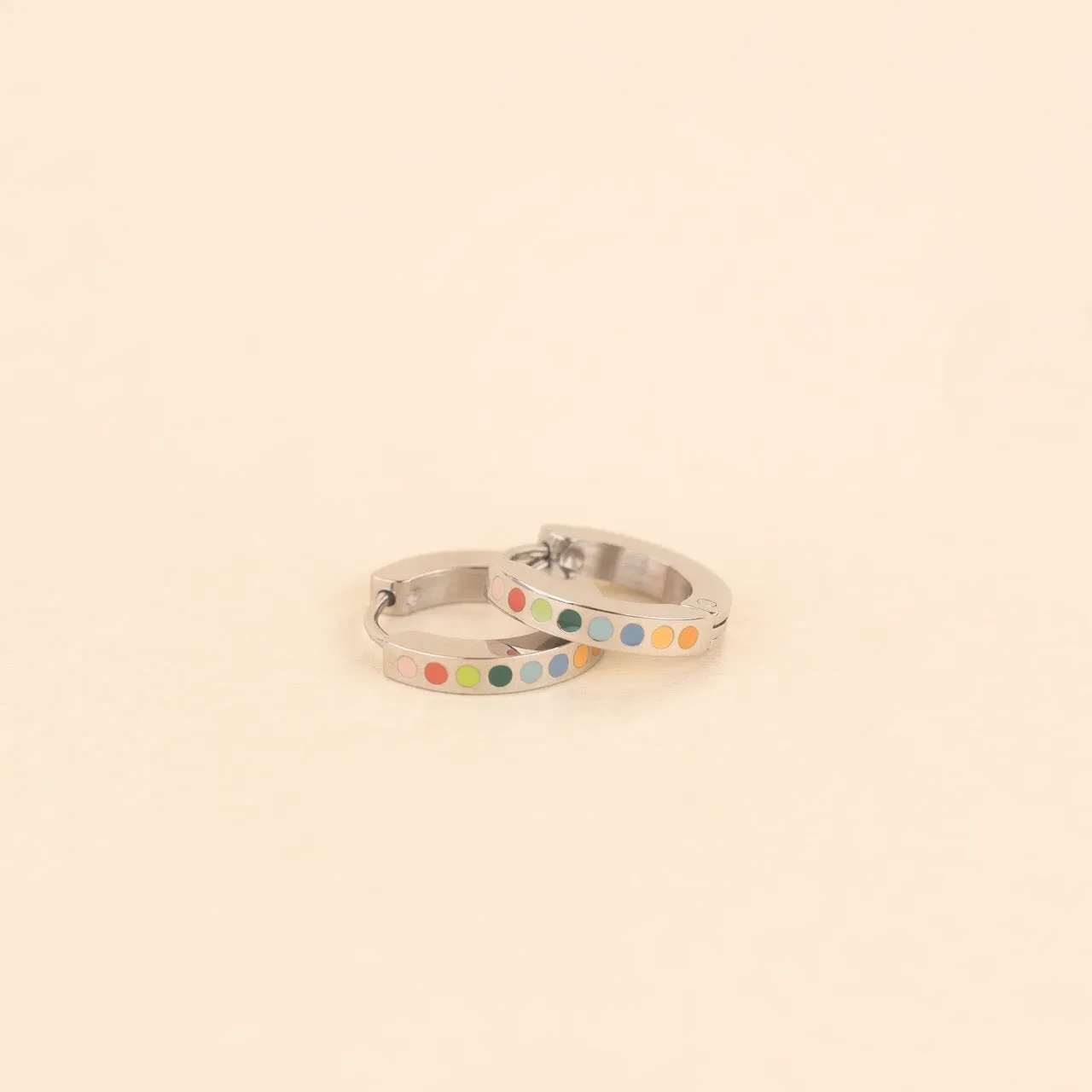 Dot Huggie Hoop Earrings sold by Modcloth product image thumbnail 3
