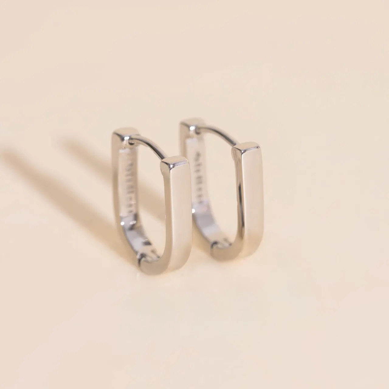 Smooth Stirrup Huggie Hoop Earrings sold by Modcloth