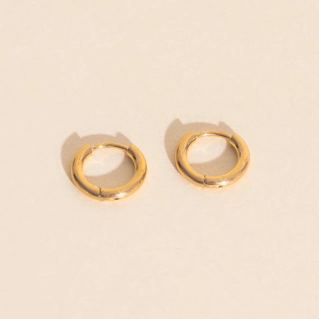 Mini Rounded Huggie Hoop Earrings sold by Modcloth product image thumbnail 2