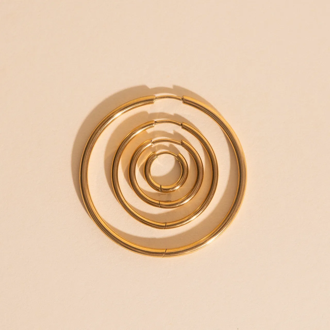 Circle Rounded Huggie Hoop Earrings sold by Modcloth product image thumbnail 2