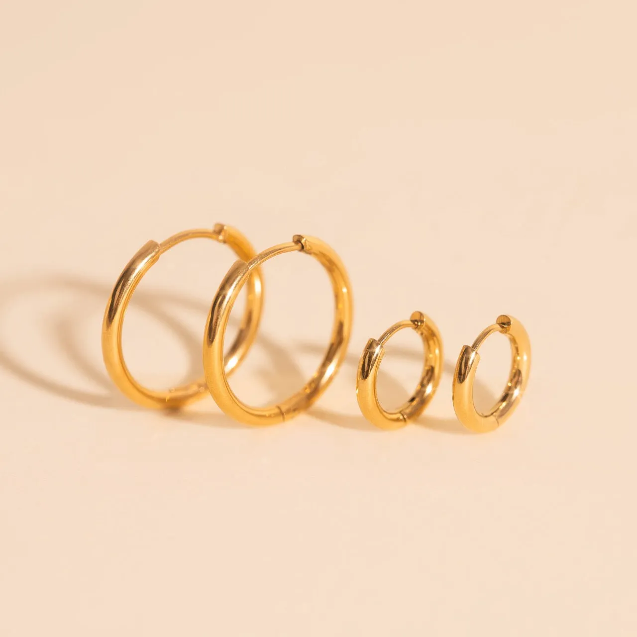 Circle Rounded Huggie Hoop Earrings sold by Modcloth product image thumbnail 3
