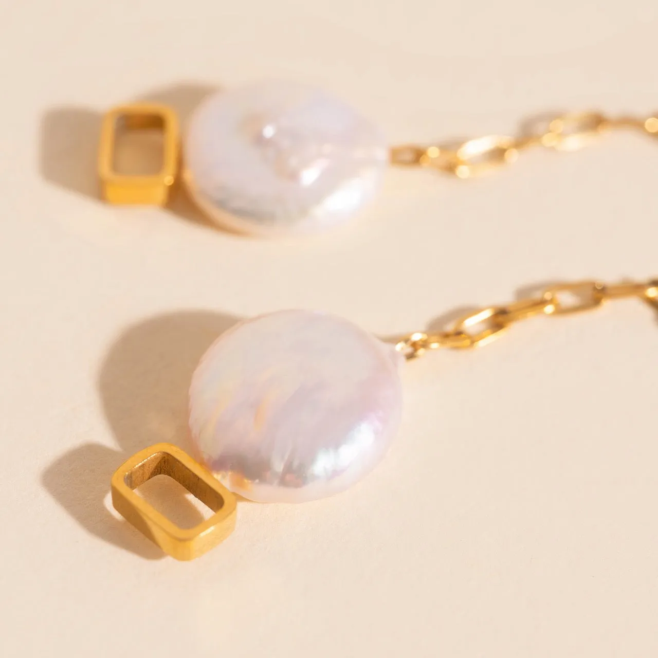 Pearl Whim Chunky Huggie Hoop Charms sold by Modcloth product image thumbnail 4