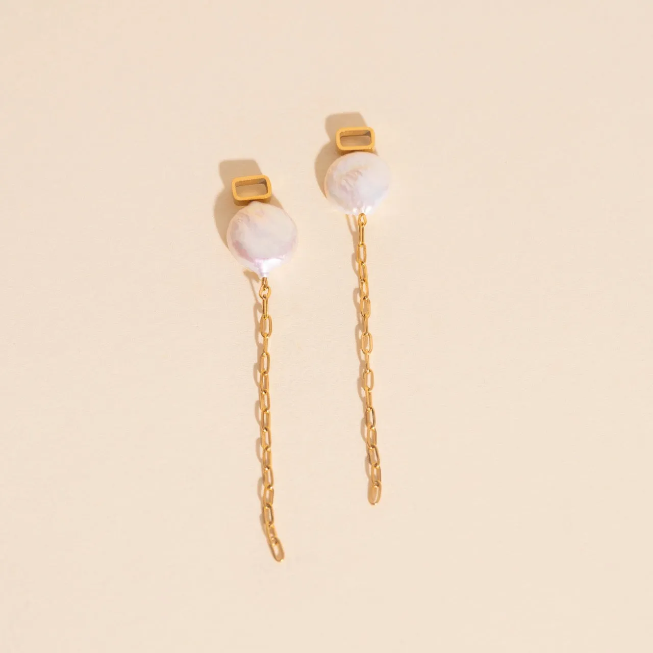 Pearl Whim Chunky Huggie Hoop Charms sold by Modcloth