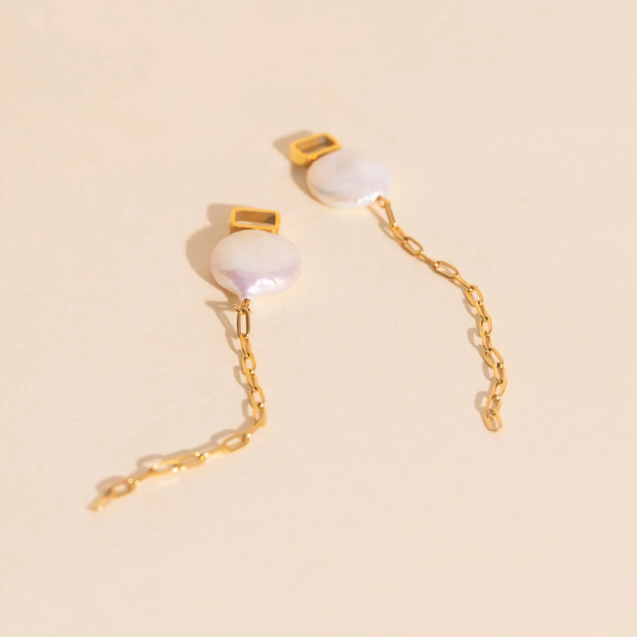 Pearl Whim Chunky Huggie Hoop Charms sold by Modcloth product image thumbnail 3