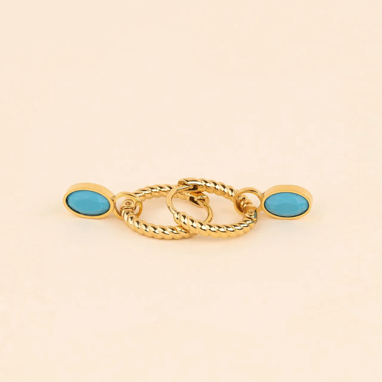 December Birthstone Huggie Hoop Charms sold by Modcloth product image thumbnail 3
