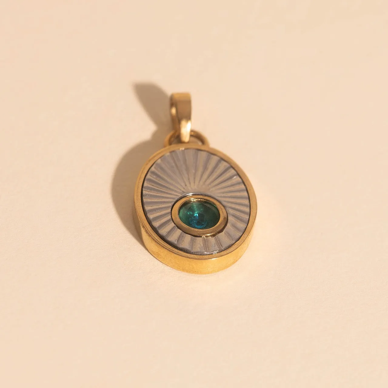 March Birthstone Necklace Charm sold by Modcloth
