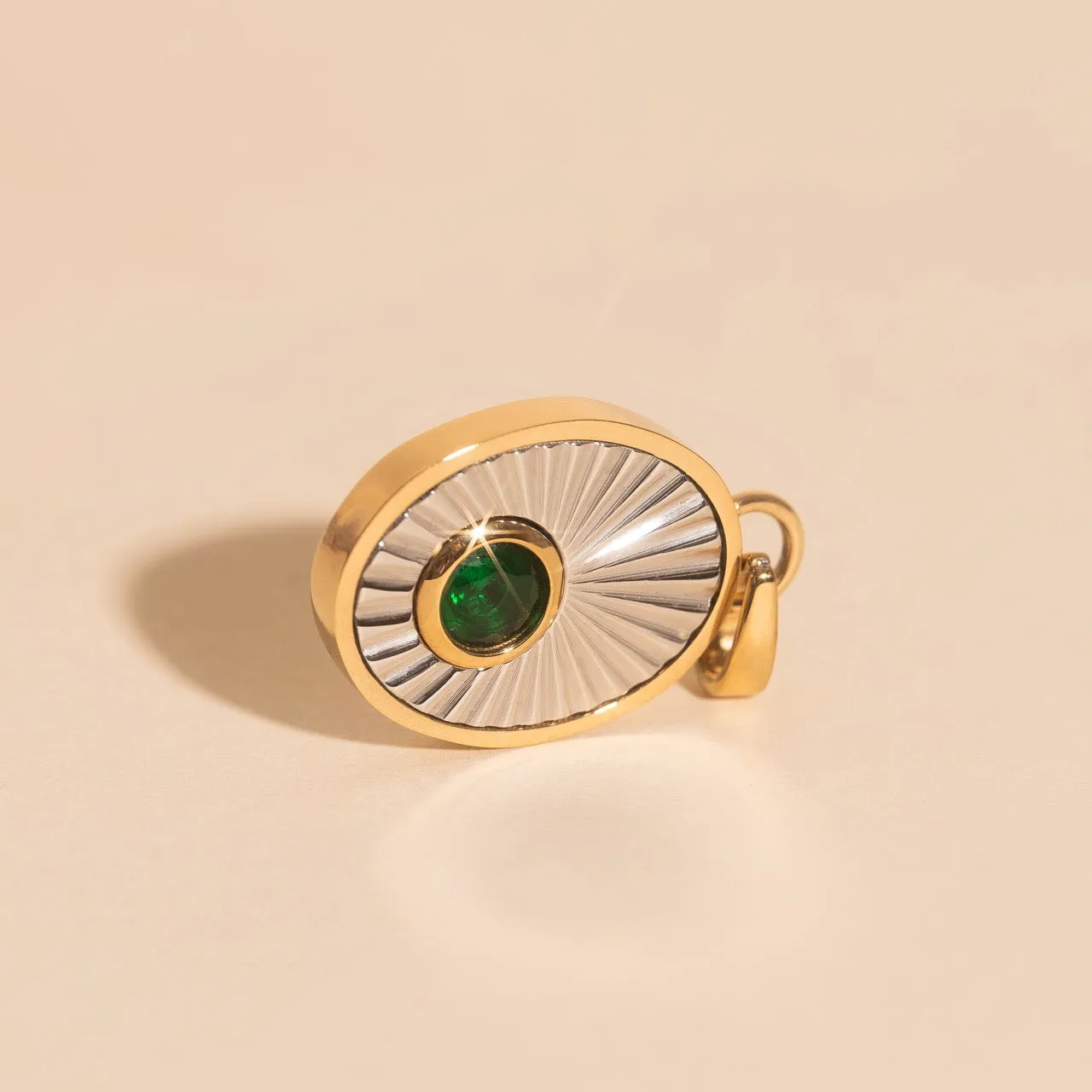 May Birthstone Necklace Charm sold by Modcloth product image thumbnail 3