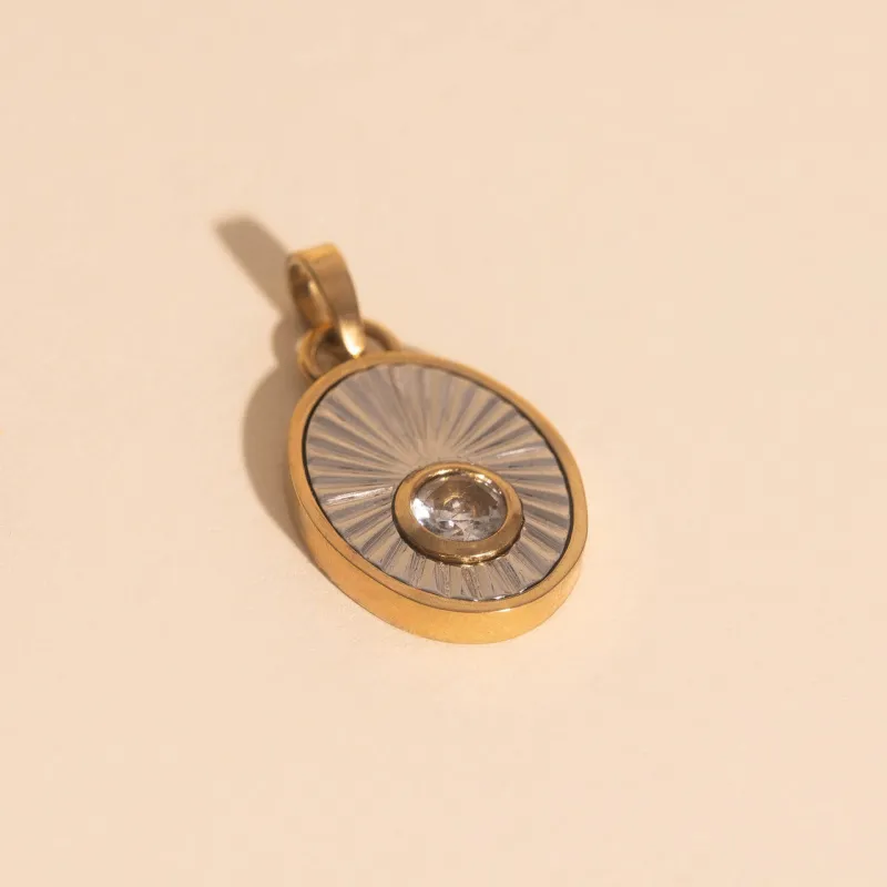 April Birthstone Necklace Charm sold by Modcloth