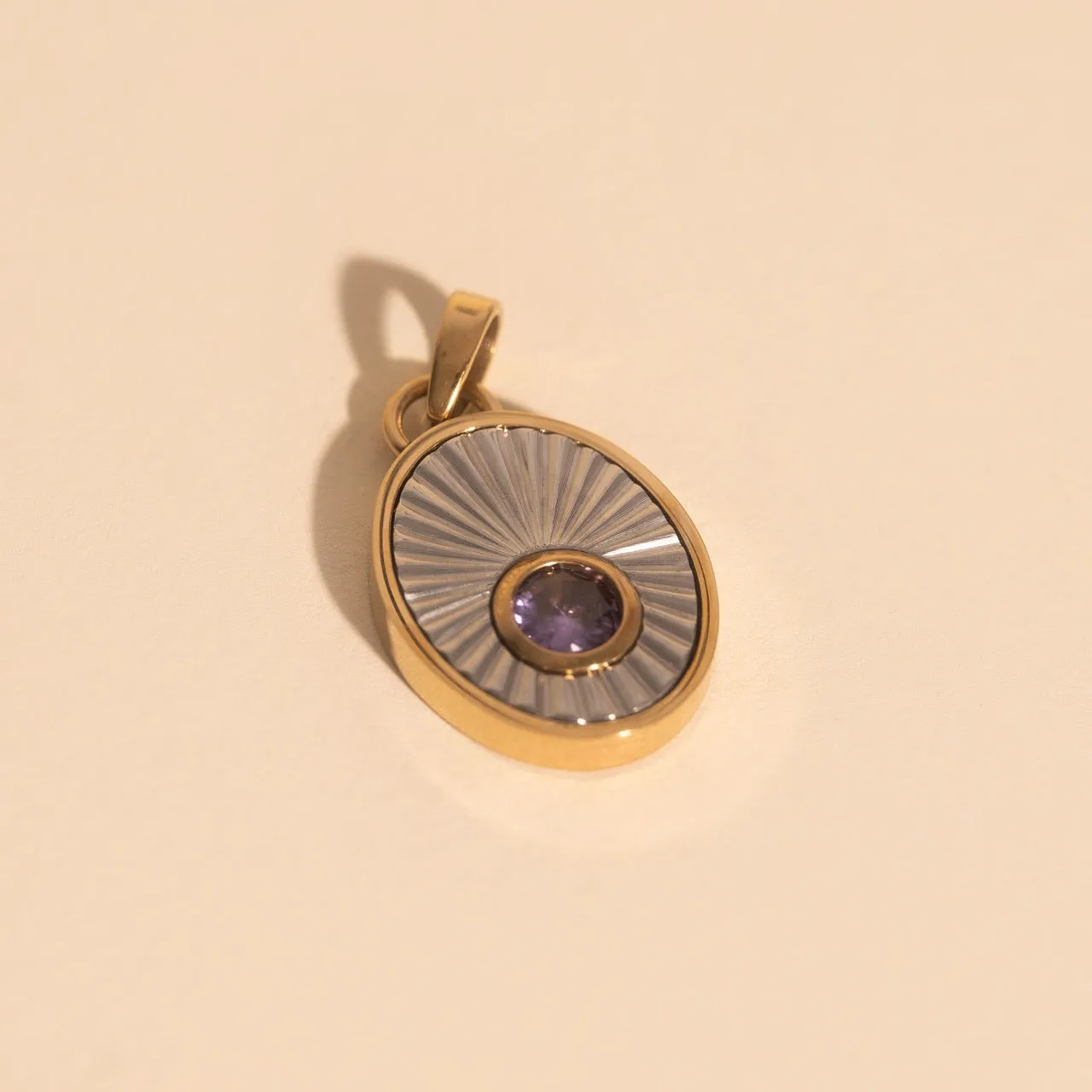 February Birthstone Necklace Charm sold by Modcloth