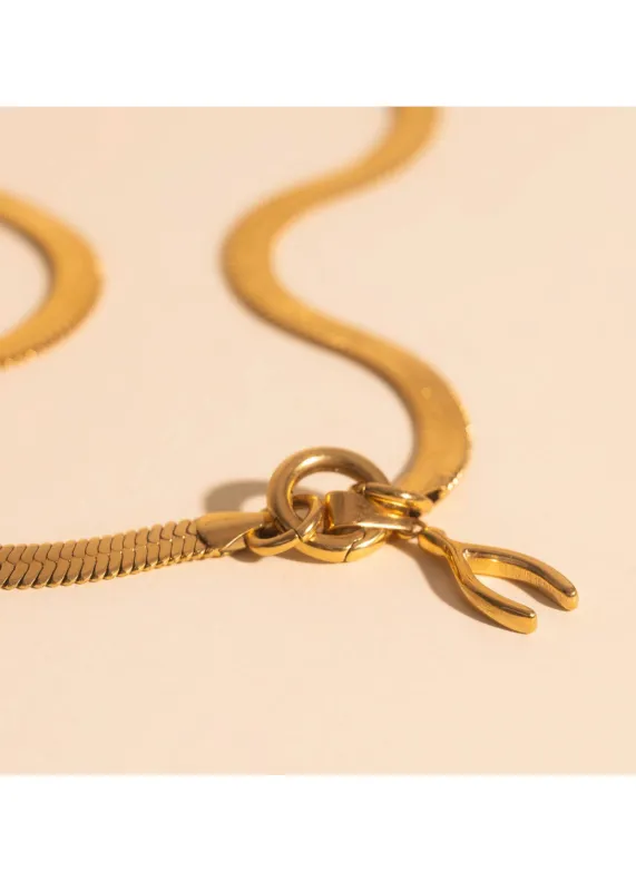 Wishbone Necklace Charm sold by Modcloth