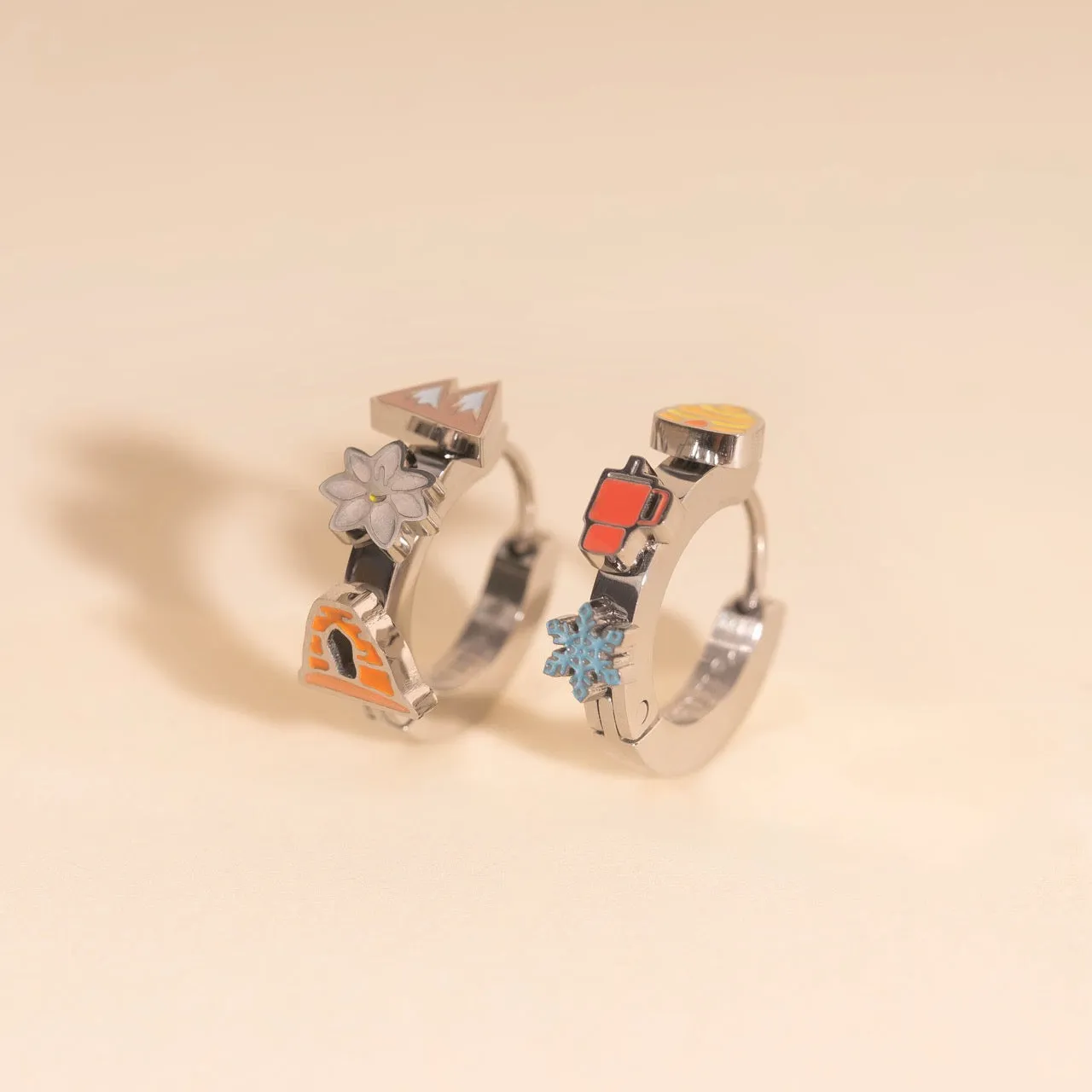 Utah 3D Huggie Hoop Earrings sold by Modcloth product image thumbnail 5