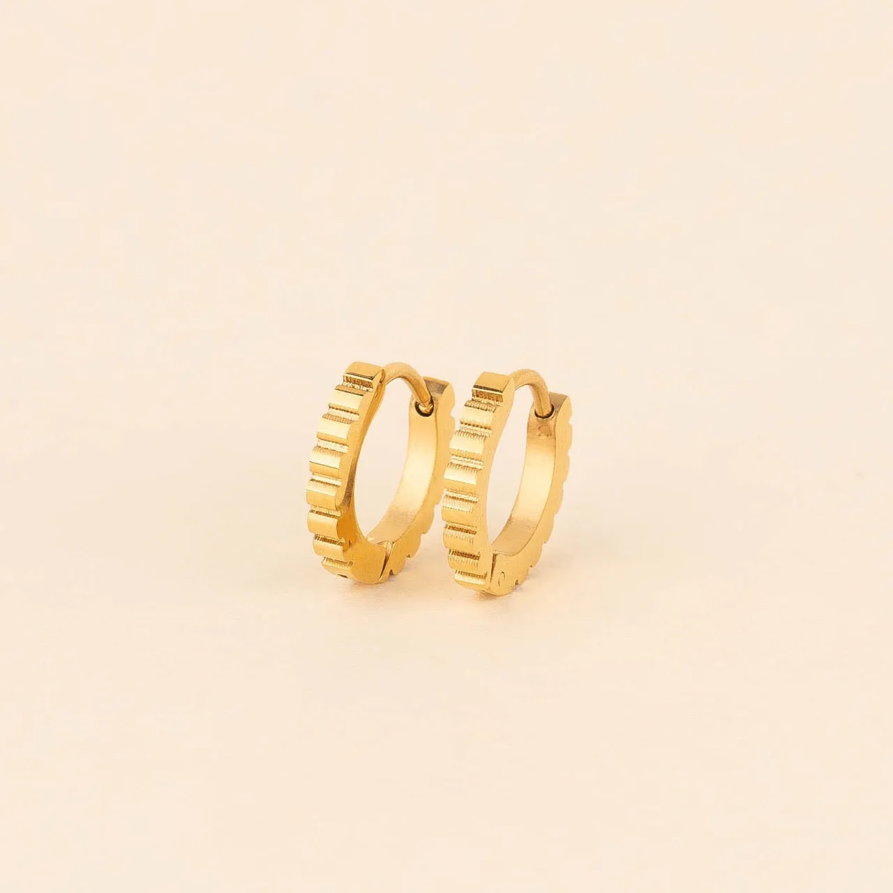 Scalloped Huggie Hoop Earrings sold by Modcloth product image thumbnail 2